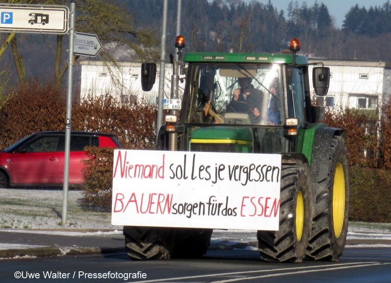 Bundesweite Proteste der Landwirte