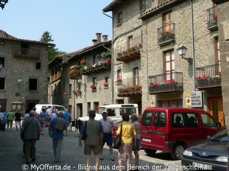 Rupit, ein Felsendorf in Spanien