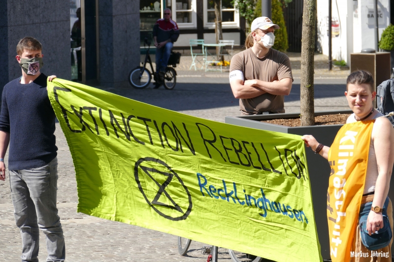 Extinction Rebellion · 23.04.2020 · Recklinghausen/Kirchplatz St. Peter