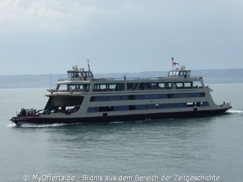 Die Fähre-Fahrt von Meersburg nach Konstanz dauert 15 Minuten