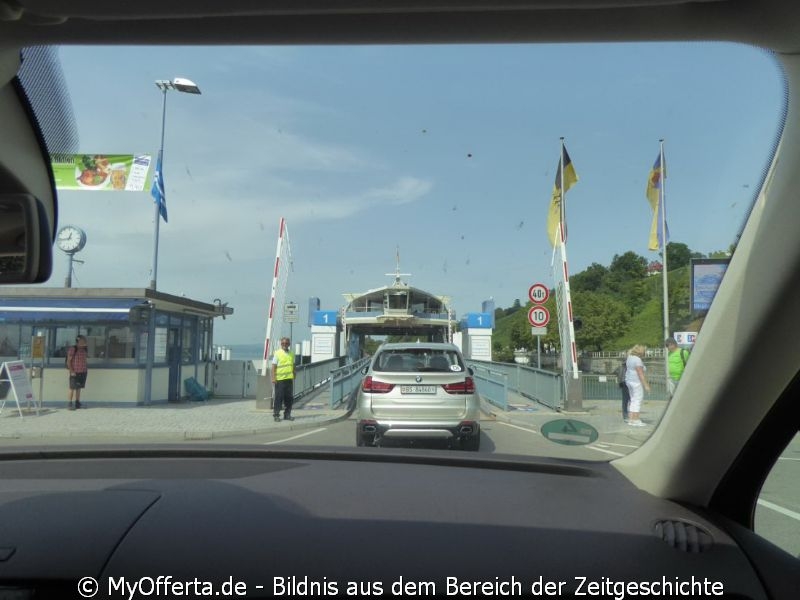 Die Fähre-Fahrt von Meersburg nach Konstanz dauert 15 Minuten