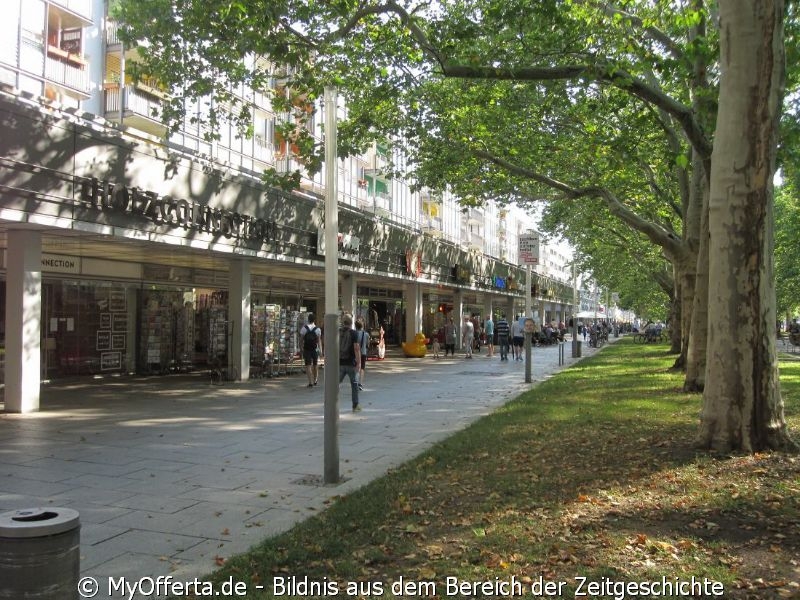 Hauptstraße in Dresden im Sommer 2019