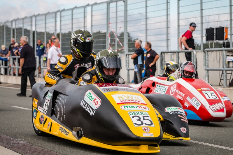 Sidecars auf dem Schleizer Dreieck