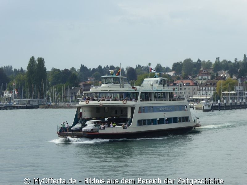 Die Fähre-Fahrt von Meersburg nach Konstanz dauert 15 Minuten