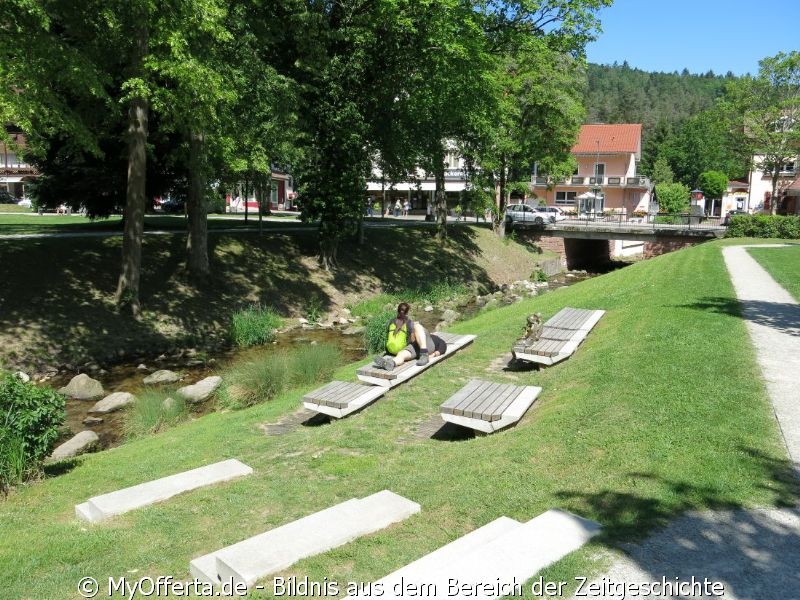 Das Schwarzwaldstädtchen Bad Herrenalb im idyllischen Albtal