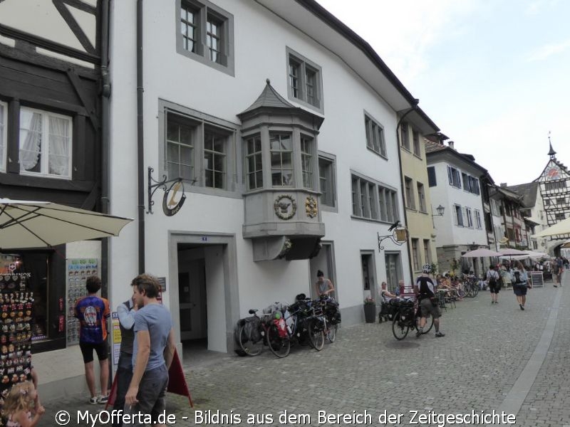 Stein am Rhein in der Schweiz wird erst 1267 erstmals als Stadt urkundlich erwähnt