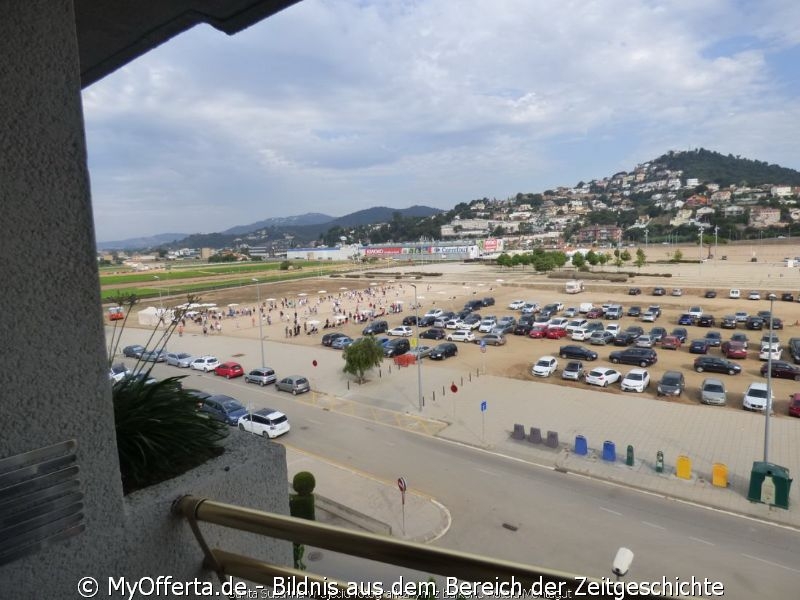 Santa Susanna fotografierte vom Balkon des Montagut Hotels