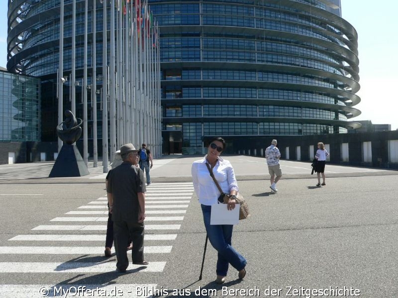 Andzelika Pallach besucht EU-Parlament in Strassburg