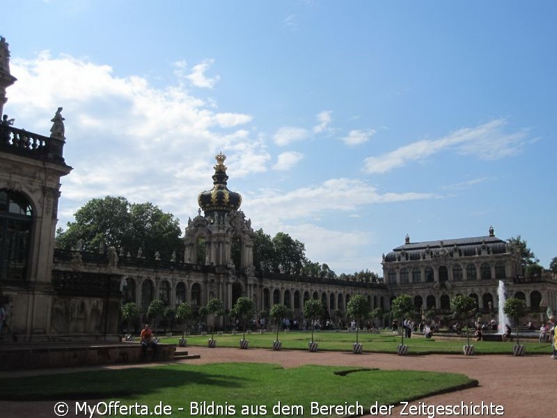 Dresden, Altstadt im Sommer 2019