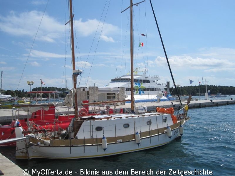 Nach dem Zweiten Weltkrieg gehörte Porec zu Jugoslawien und jetzt zur Kroatien.