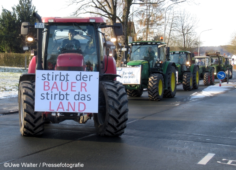 Bundesweite Proteste der Landwirte