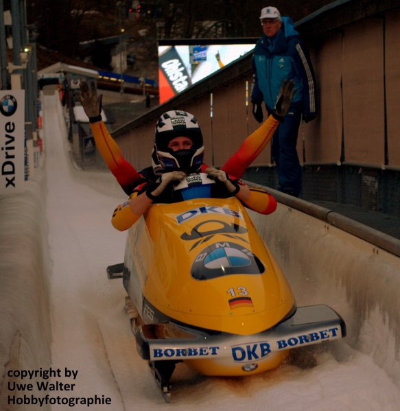 Weltmeisterschaft in Winterberg im Bob und Skeleton