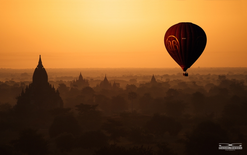 Ballon über Bagan, Myanmar 2012