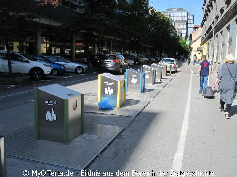 Ljubljana, die Hauptstadt Sloweniens, gesehen im September 2019 