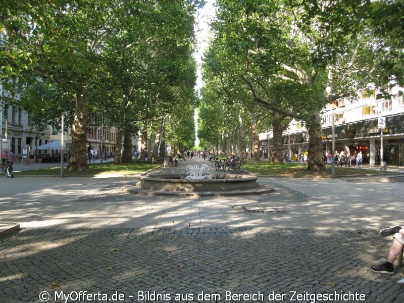 Hauptstraße in Dresden im Sommer 2019