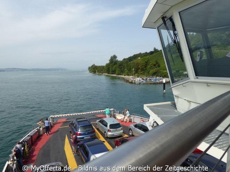 Die Fähre-Fahrt von Meersburg nach Konstanz dauert 15 Minuten