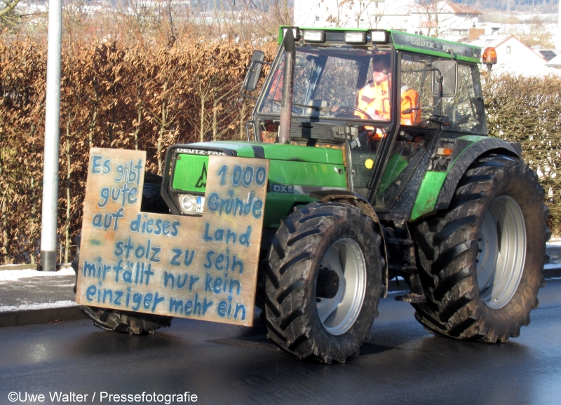 Bundesweite Proteste der Landwirte