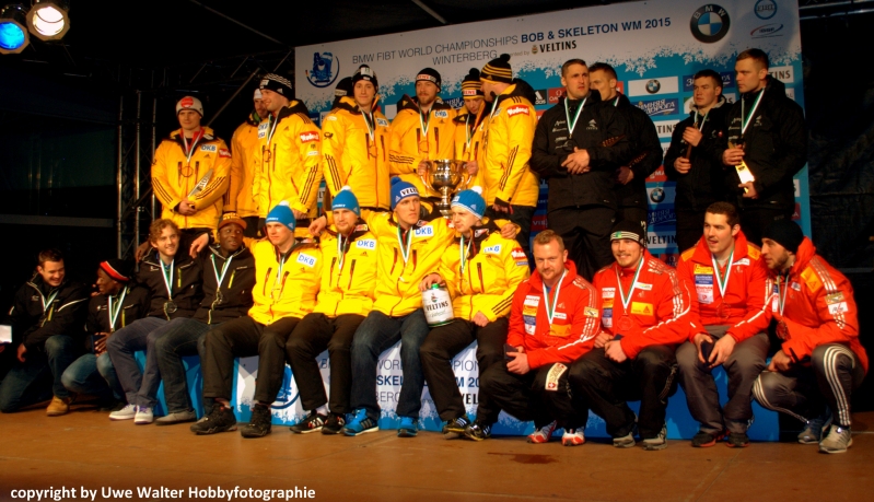 Weltmeisterschaft in Winterberg im Bob und Skeleton