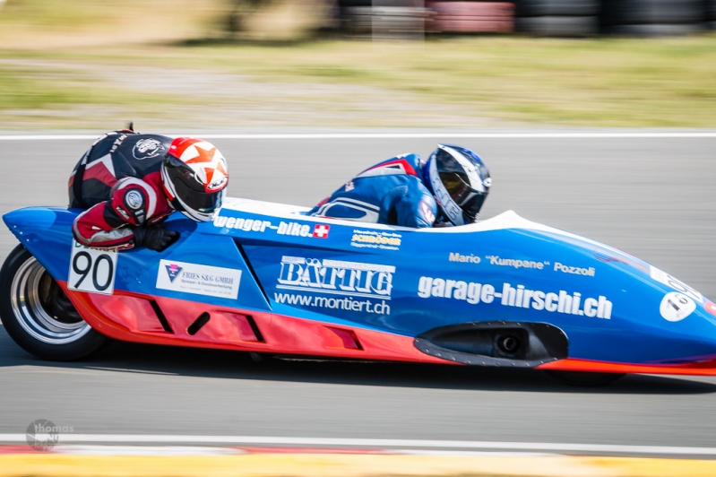 Sidecars auf dem Schleizer Dreieck