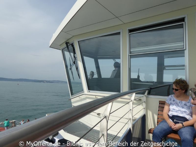 Die Fähre-Fahrt von Meersburg nach Konstanz dauert 15 Minuten