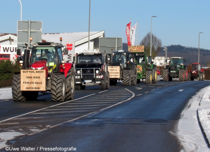 Bundesweite Proteste der Landwirte