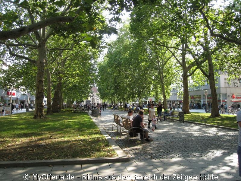 Hauptstraße in Dresden im Sommer 2019