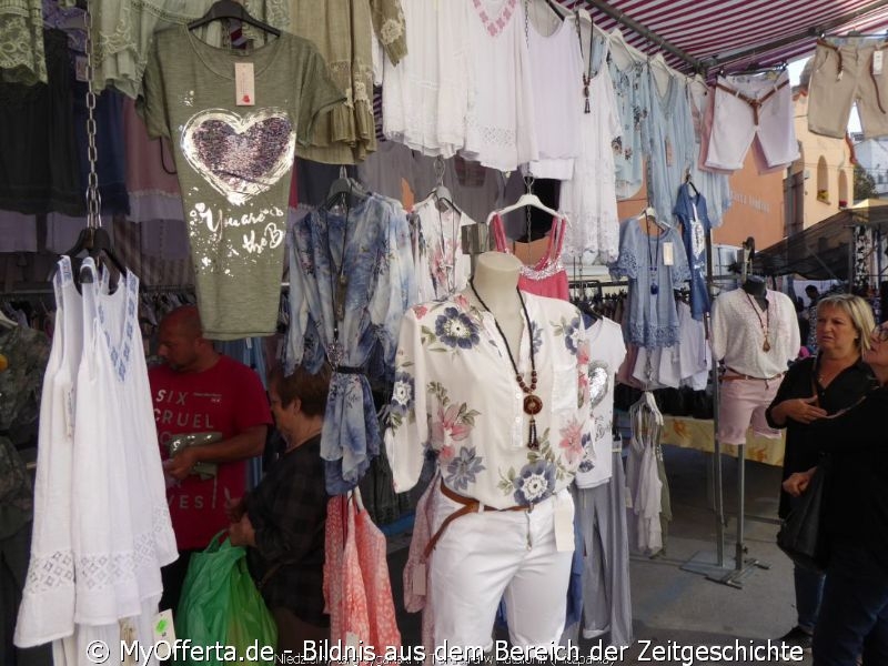 Der Sonntagszigeunermarkt in Tordera, Katalonien, Spanien