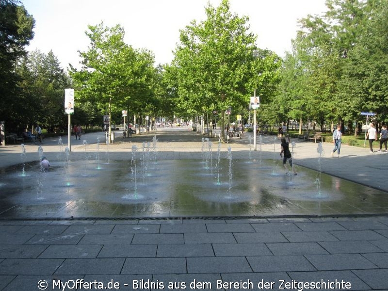 Hauptstraße in Dresden im Sommer 2019