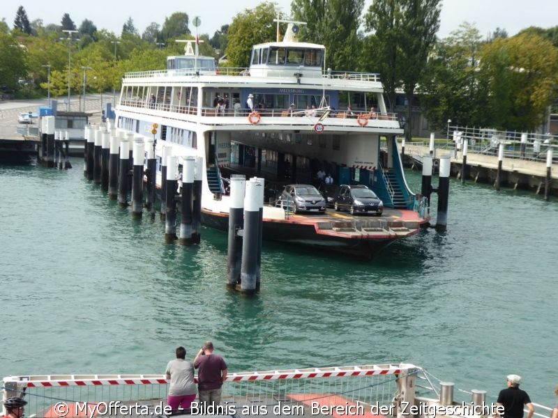 Die Fähre-Fahrt von Meersburg nach Konstanz dauert 15 Minuten