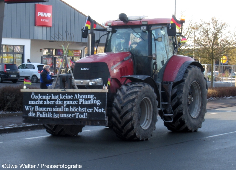 Bundesweite Proteste der Landwirte