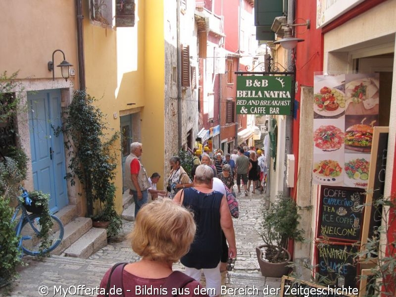 Rovinj liegt in Westistrien und ist eines der traditionsreichsten Urlaubsgebiete