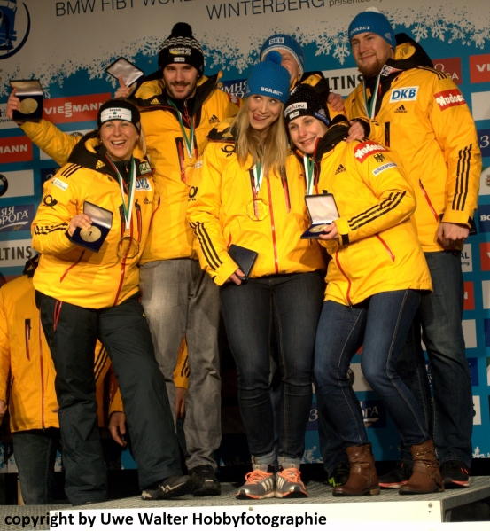 Weltmeisterschaft in Winterberg im Bob und Skeleton