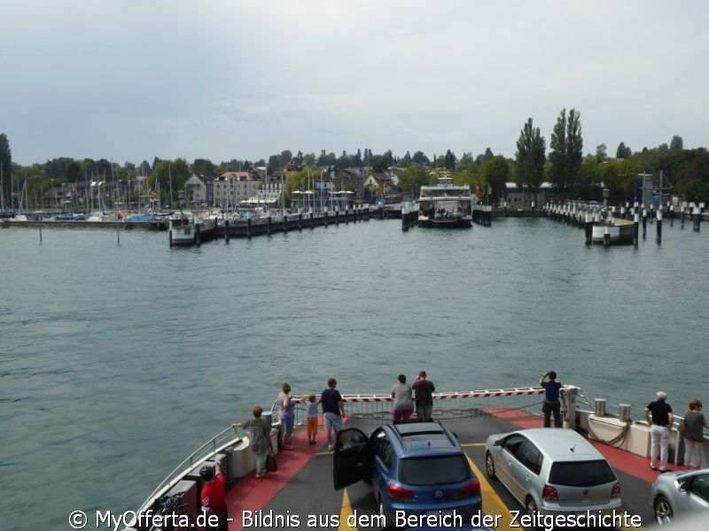 Die Fähre-Fahrt von Meersburg nach Konstanz dauert 15 Minuten