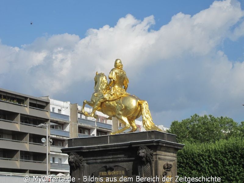 Hauptstraße in Dresden im Sommer 2019