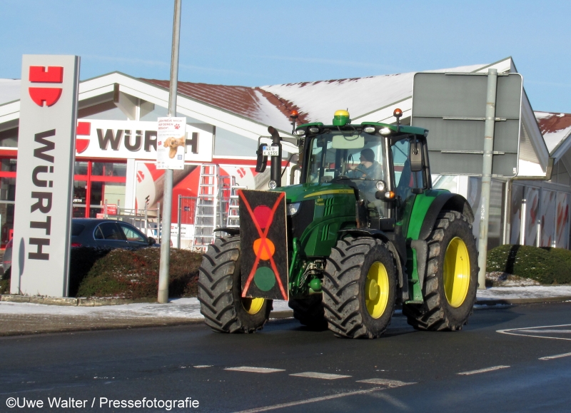 Bundesweite Proteste der Landwirte