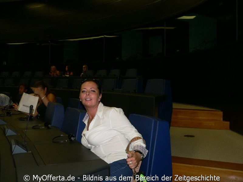 Andzelika Pallach besucht EU-Parlament in Strassburg