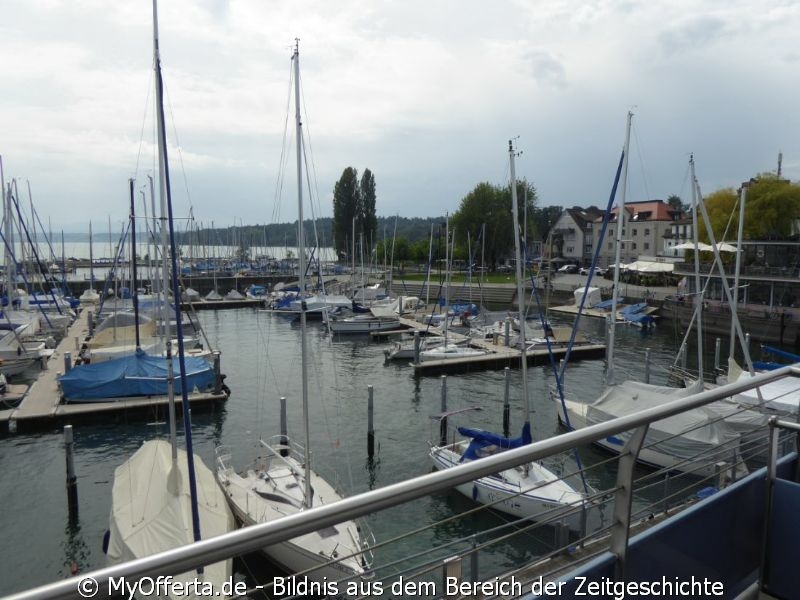 Die Fähre-Fahrt von Meersburg nach Konstanz dauert 15 Minuten