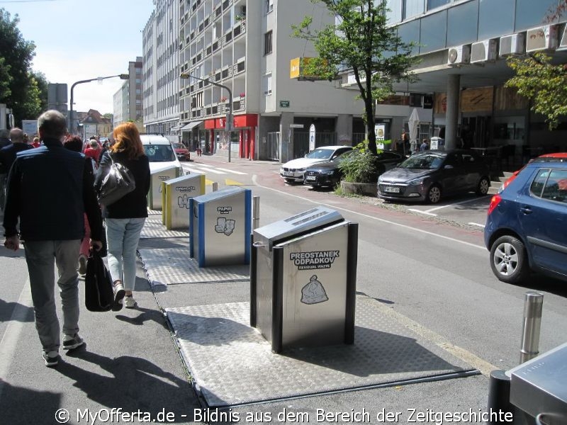 Ljubljana, die Hauptstadt Sloweniens, gesehen im September 2019 