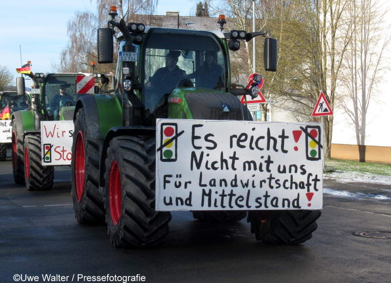 Bundesweite Proteste der Landwirte