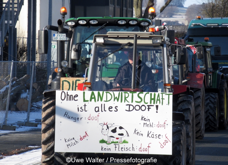 Bundesweite Proteste der Landwirte