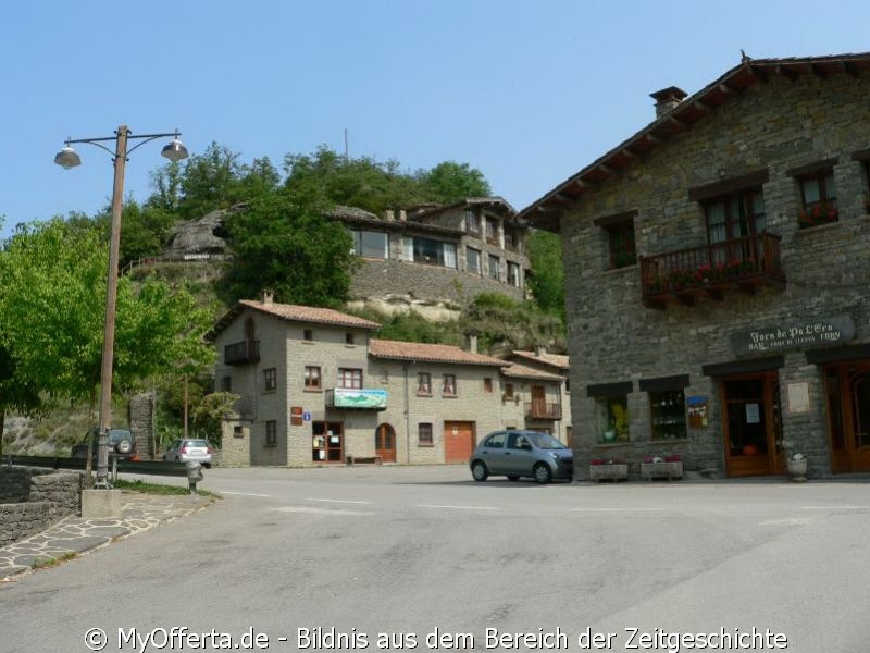 Rupit, ein Felsendorf in Spanien