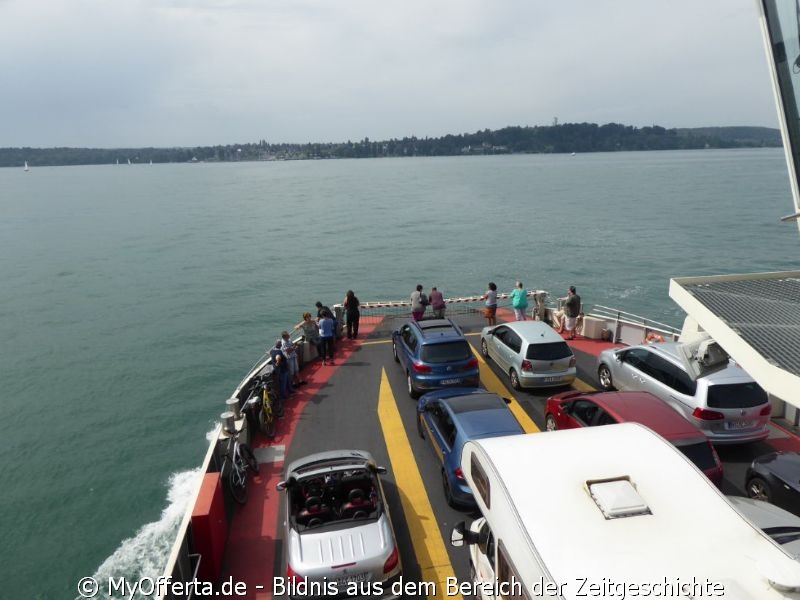 Die Fähre-Fahrt von Meersburg nach Konstanz dauert 15 Minuten