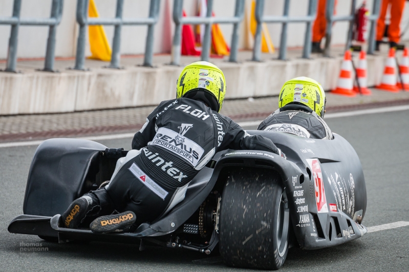 Sidecars auf dem Schleizer Dreieck