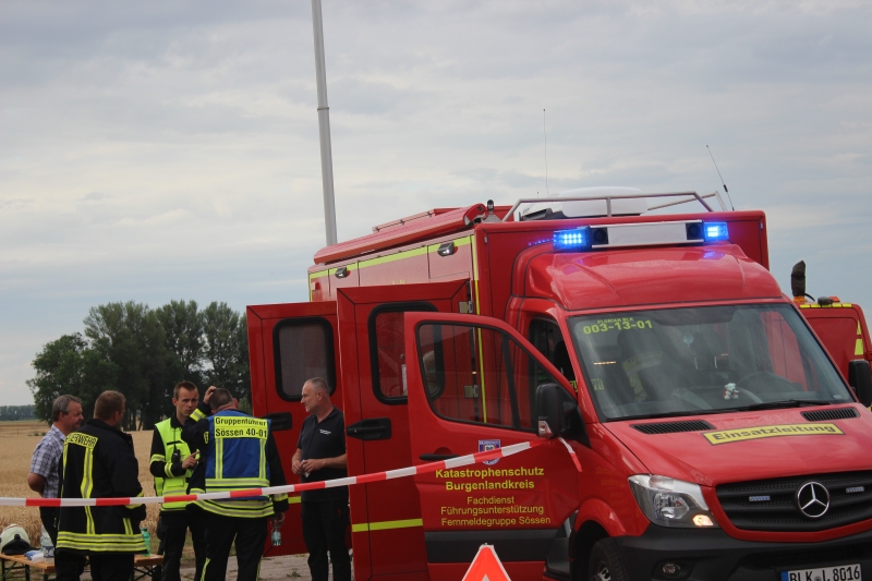 Feldbrand Bothfeld (17.07.2023) Burgenlandkreis 