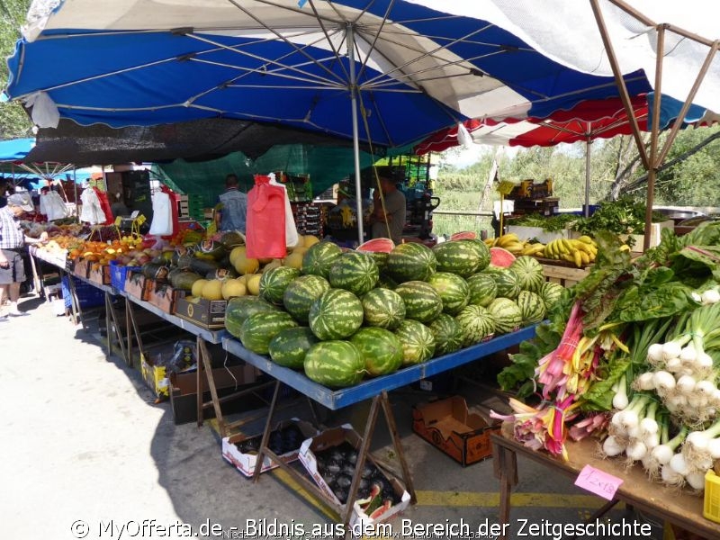 Der Sonntagszigeunermarkt in Tordera, Katalonien, Spanien