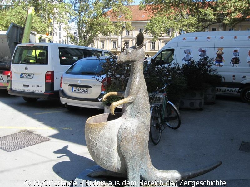 Ljubljana, die Hauptstadt Sloweniens, gesehen im September 2019 