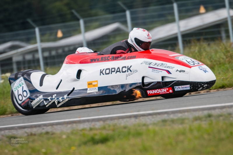 Sidecars auf dem Schleizer Dreieck