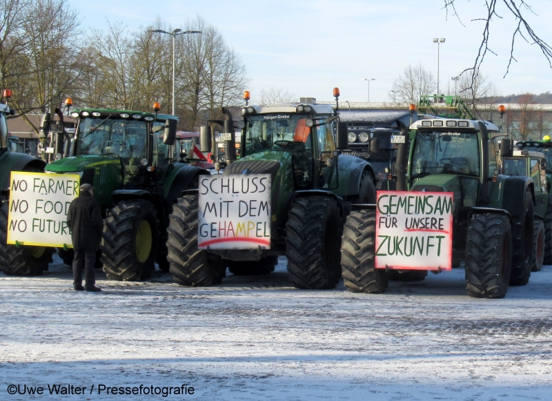 Bundesweite Proteste der Landwirte