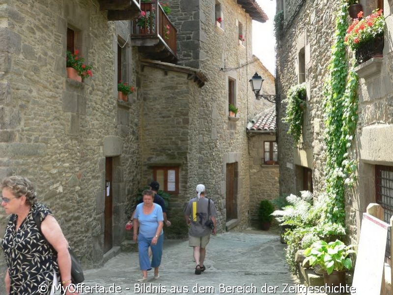 Rupit, ein Felsendorf in Spanien