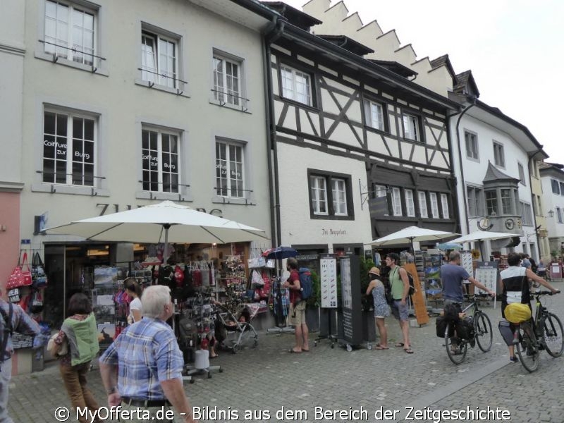 Stein am Rhein in der Schweiz wird erst 1267 erstmals als Stadt urkundlich erwähnt